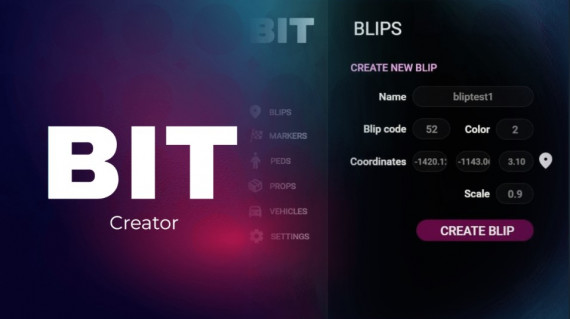 CREATOR SYSTEM FiveM | BIT Scripts | FiveM Scripts | Tebex | Script ...