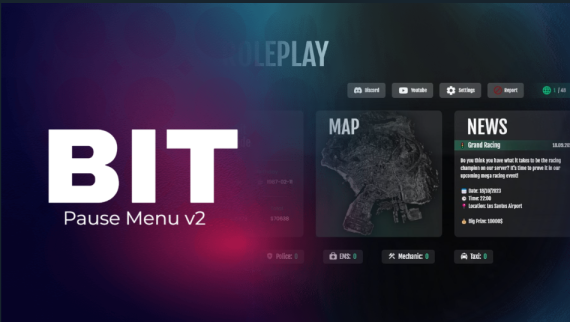 PAUSE MENU V2 | BIT Scripts | FiveM Scripts | Tebex | Script Browser ...